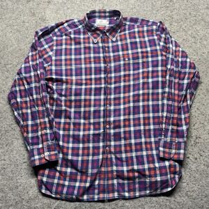 Southern Tide Classic Fit Long‎ Sleeve Button Down Shirt Mens XL Red PLaid
